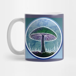 Mushroom Batik Style Deadhead Design Mug